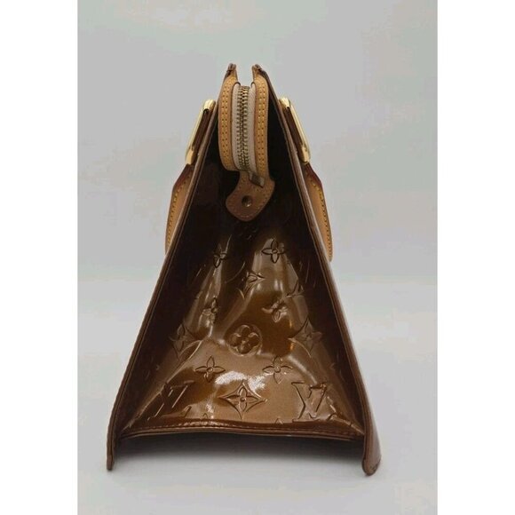 Louis Vuitton Vernis Forsyth Bronze M91113 Handbag Leather Authentic Trapezoid - Picture 3 of 15